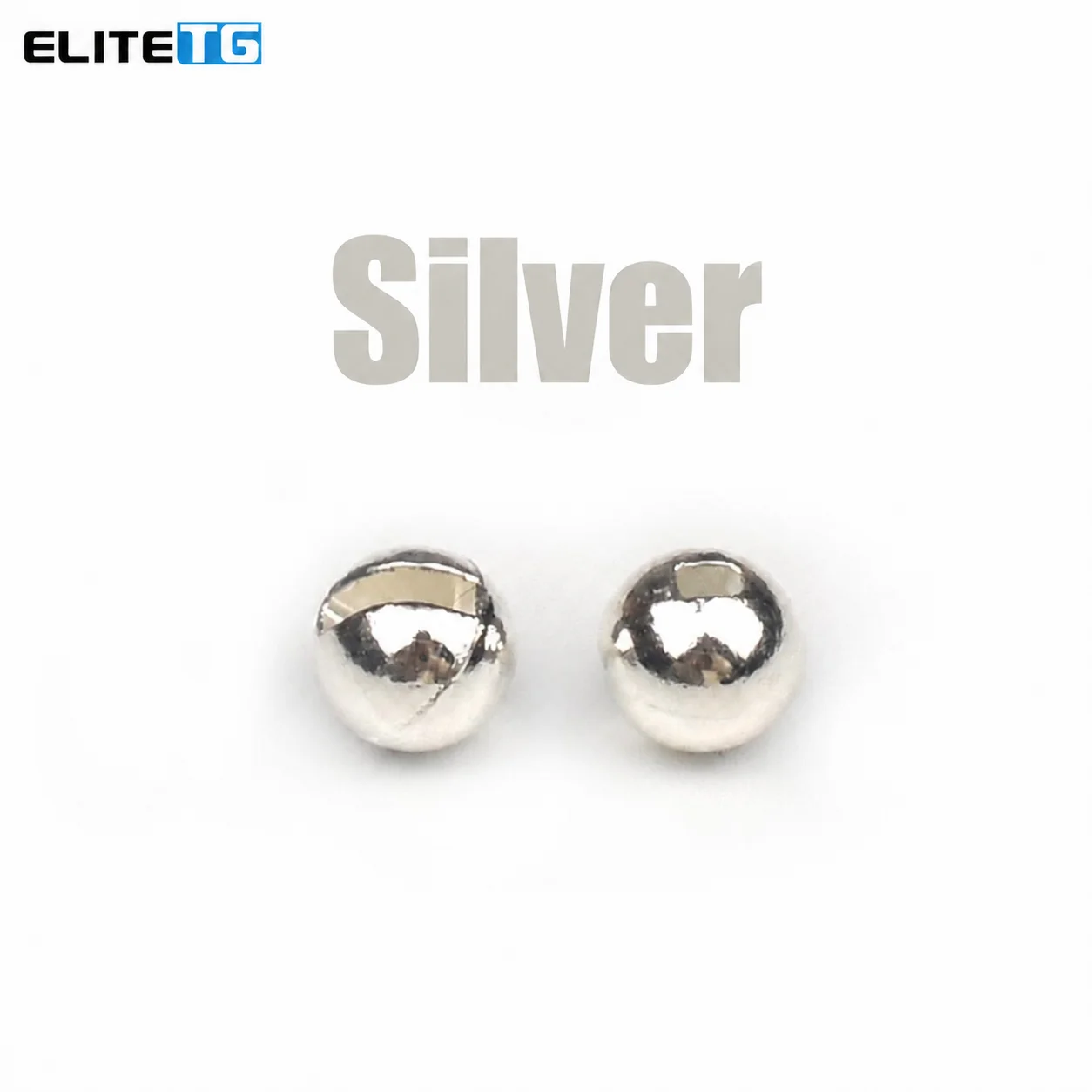 Elite TG 25pcs 3.8mm-6.4mm Slotted Beads Tungsten For Fly Tying Fishing Accessories Fishing Lures DIY Materials