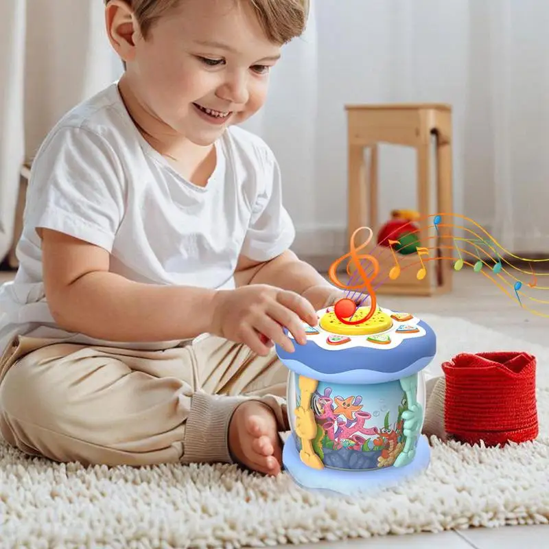 Kids Musical Instruments Cute Cartoon Sea Animal Music Toy With Light And Music Educational Instruments Toy Multi-functional