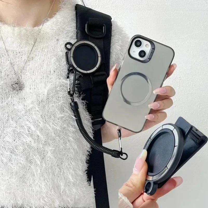 Suporte Magnético para Telefone N52 com Ímã Forte, Clip-on Anti-Queda, Suporte para Telefone Mãos-Livres para Cinto, Mochila ou Bolso para iPhone e Samsung