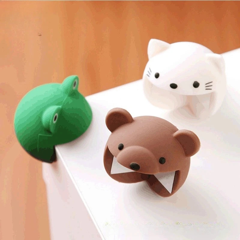 Children's Cartoon Silicone Table Corner Protectors Anti-Collision Round Edge Table Angle Stickers for Baby Safety