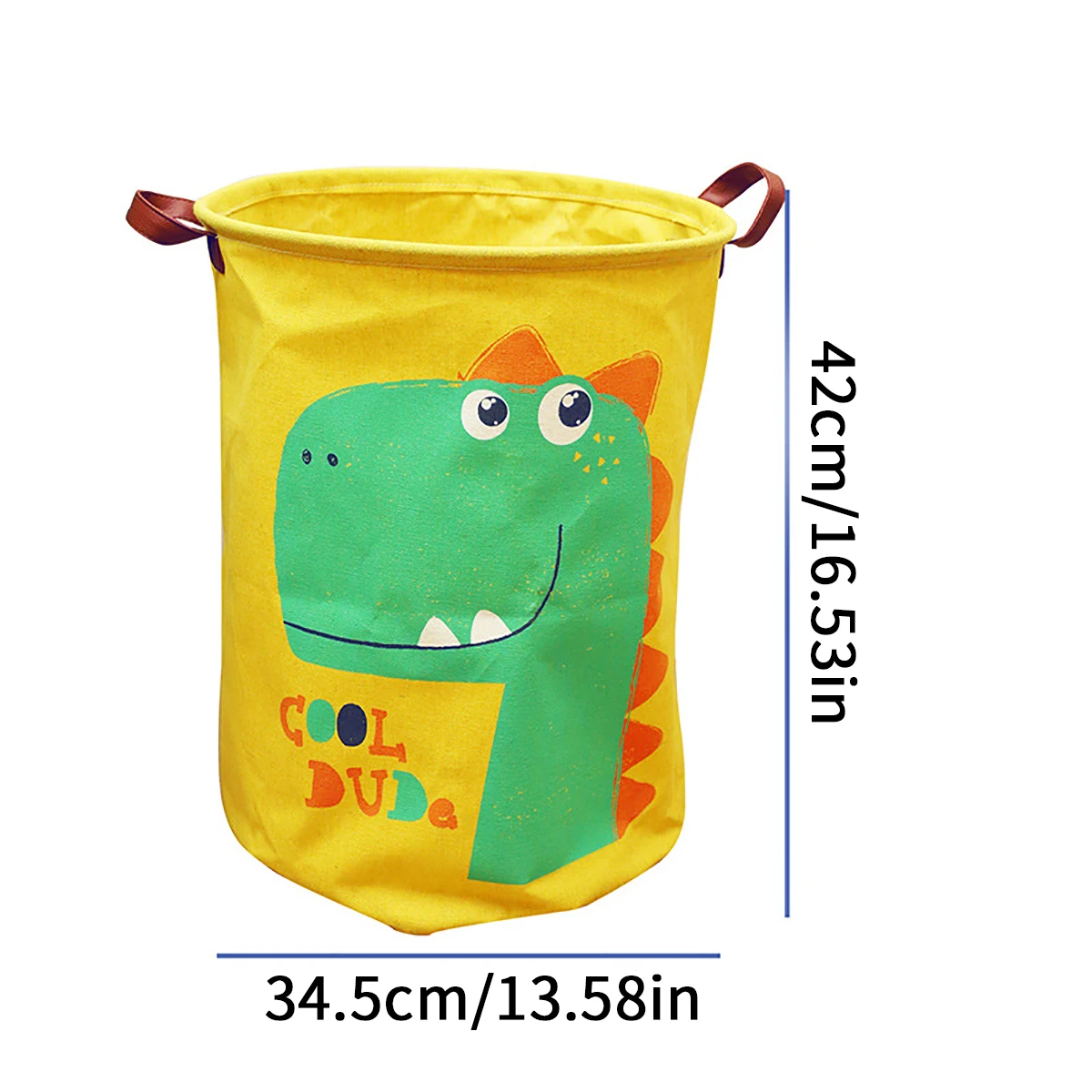 1PC Foldable clothes quilt blanket storage bucket cartoon cute canvas storage laundry basket with portable