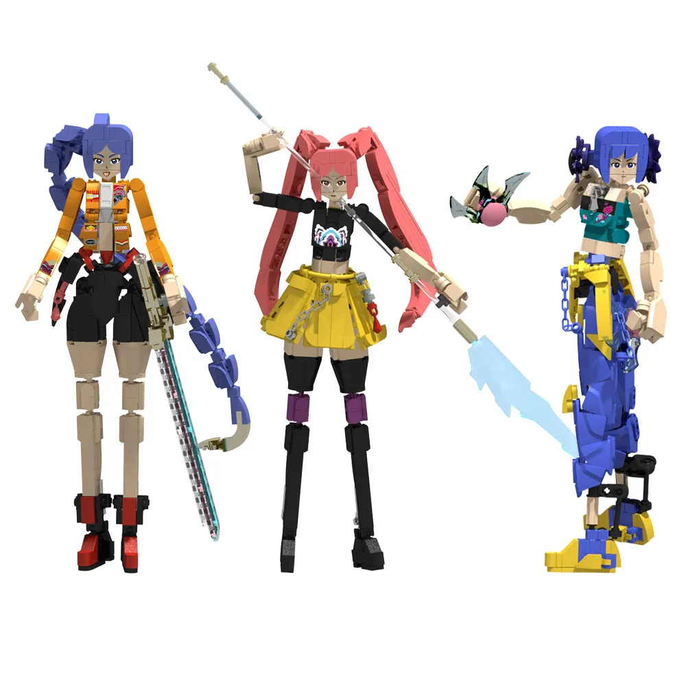 Anime Kpop Demons Hunters Blocks Toy Mira Rumi Zoey Building Blocks SetToyBoys Girls Creative Lion Crow Toys Kids Gift