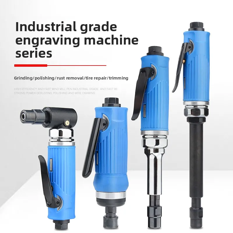 

Lianxi Powerful High-Speed Pneumatic Engraving Machine, Industrial-Grade Extended Straight Grinder, 90-Degree Elbow Grinder
