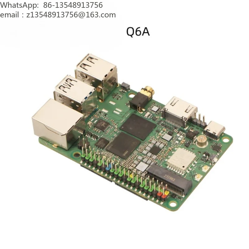 Dragon Q6A SBC QCS6490 12TOPS LPDDR5 Single Board Computer Edge AI Board MIPI CSI 4K Video Industrial IoT
