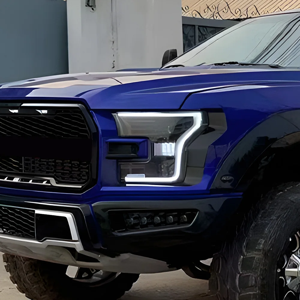 

Car Front Lamps For Ford F150 Raptor 2015-2017 LED Auto Headlights Assembly Upgrade DRL Dynamic Projector Lens Tools Accessories