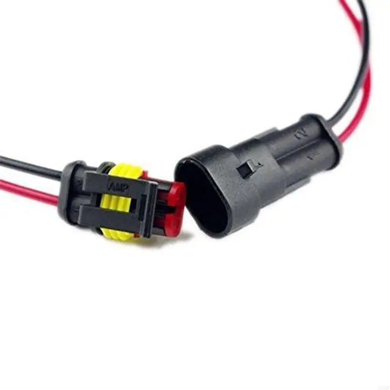 6XDF 5 X 2 Pin Way Car Auto Waterproof Electrical Connector Plug Socket Wire New