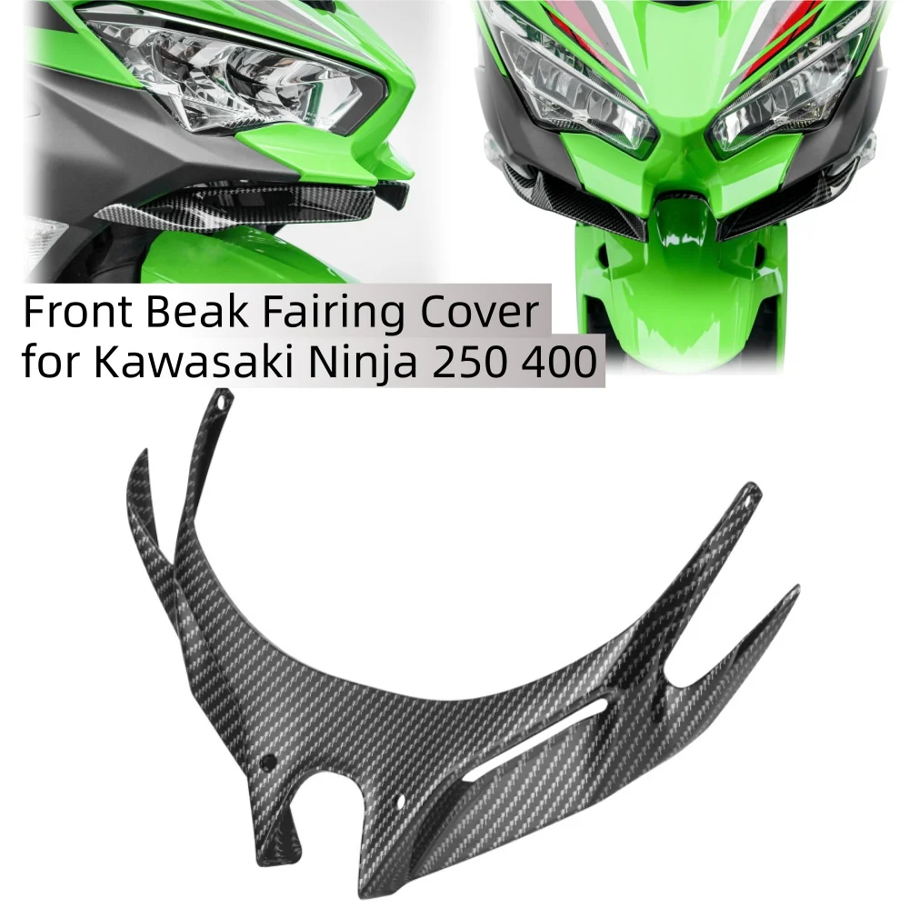

Front Beak Nose Fairing Cover Motorcycle Accessories Winglet Guard for Kawasaki Ninja400 Ninja250 2018-2024 2019 2021 Durable