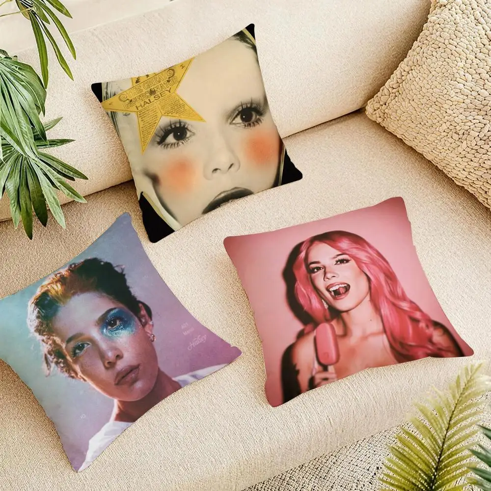 Singer H-Halsey Cushion Cover Organic Linen Square Pillow Case Naturally Durable Hypoallergenic Gentle On Sensitive Skin