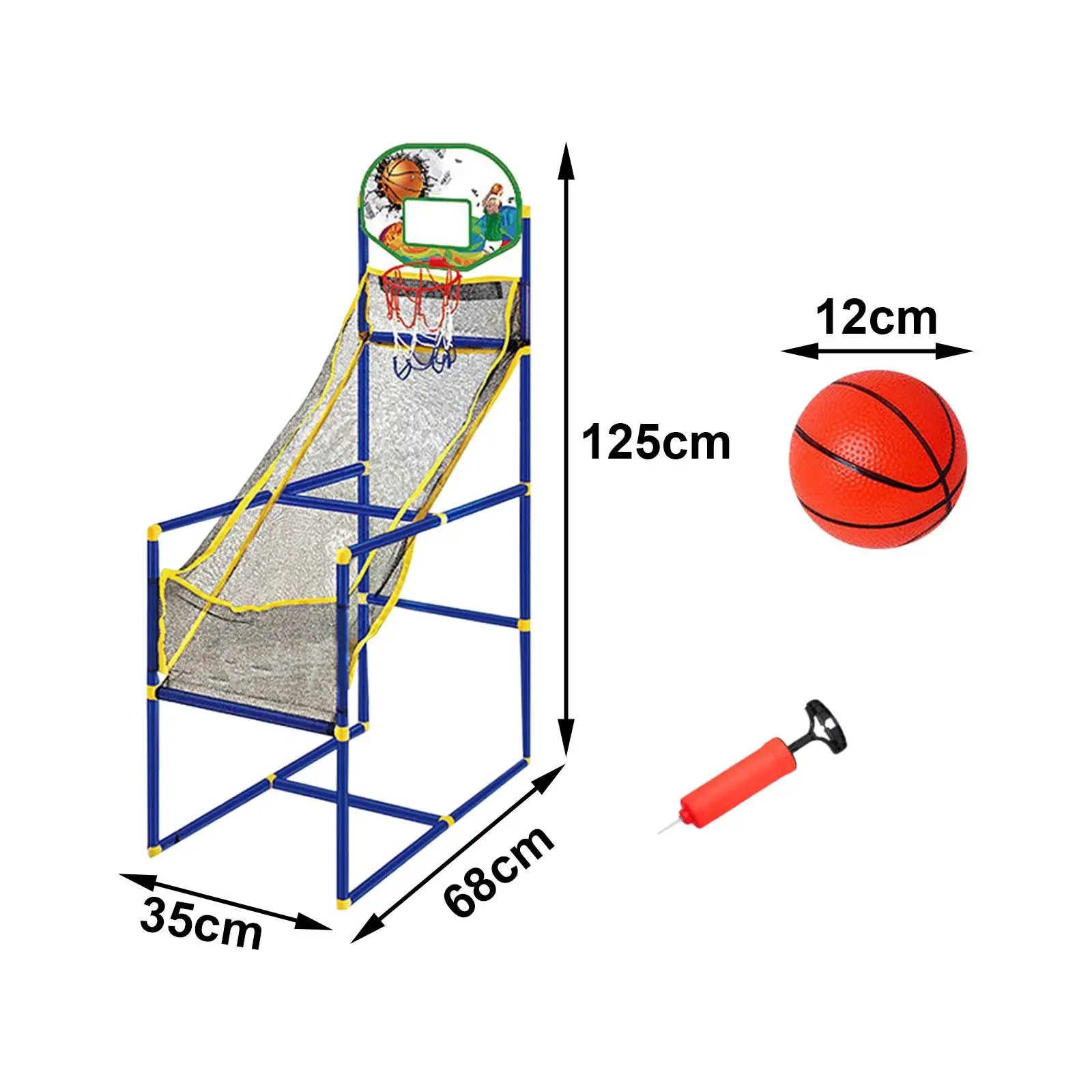 Interactive Basketball Hoop Game para crianças, diversão interior e exterior