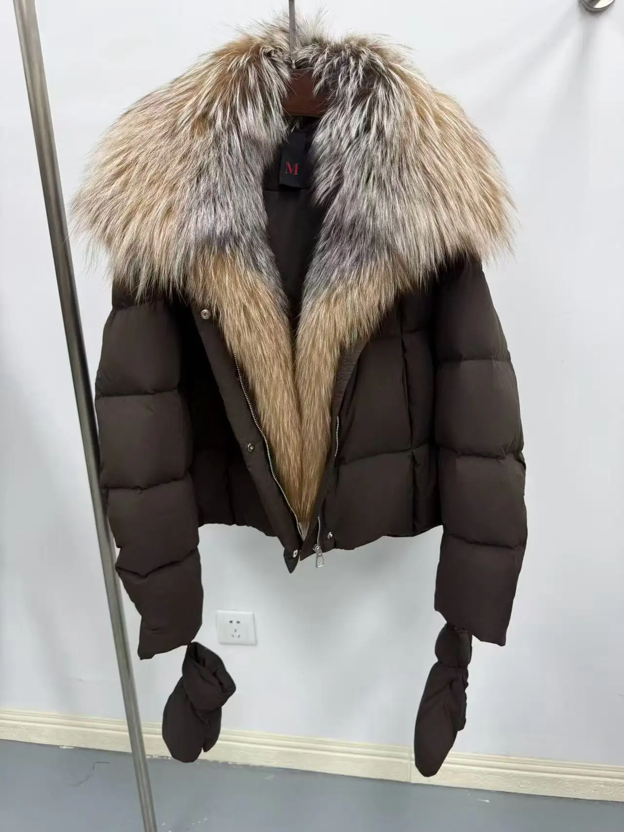 

l Fur Collar down Jaet Women's ort Thi Warm Outerwear European Sle Commute Faion Korean Version Straight ...