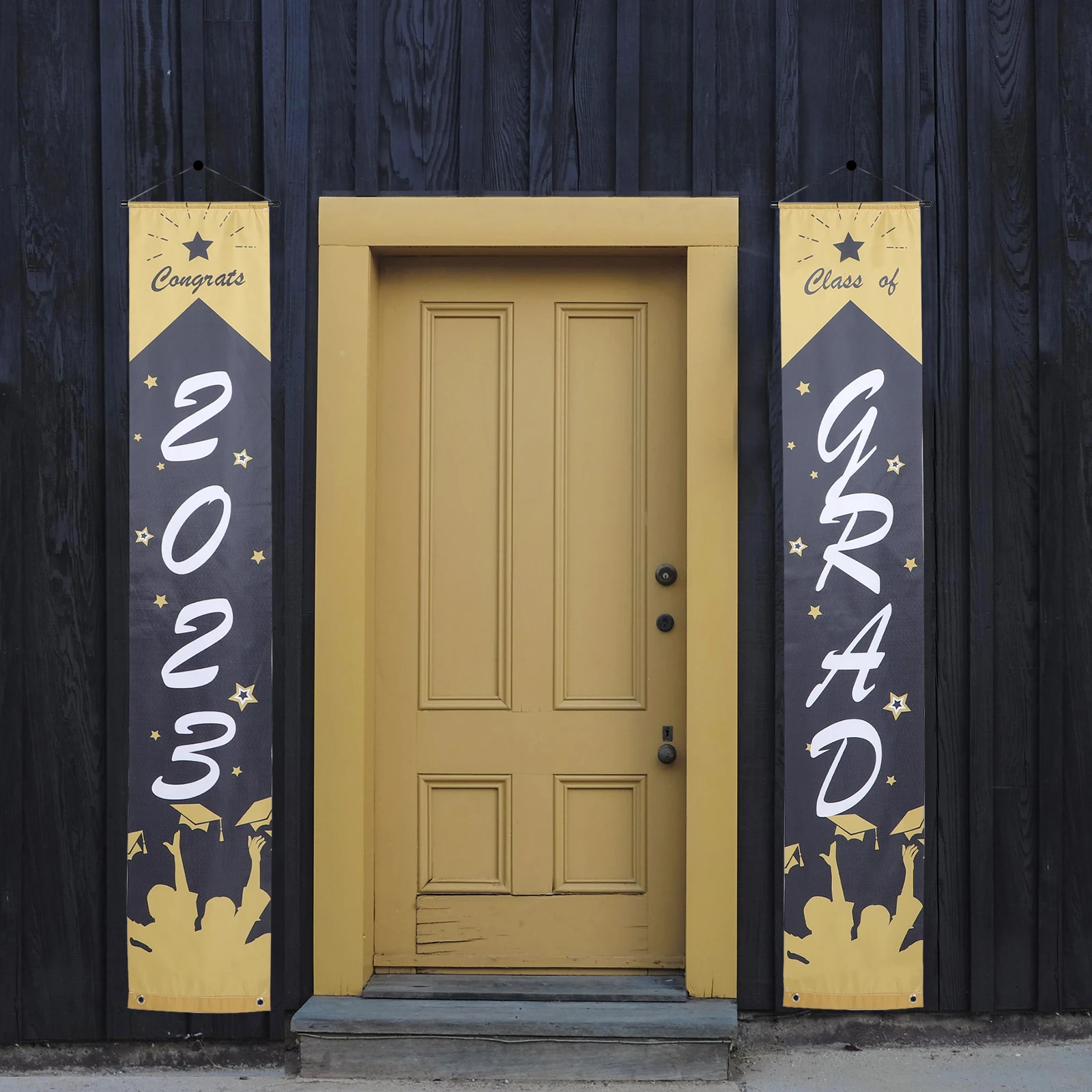 

Front Door Decorations Graduation Curtain Couplet Party Supplies Porch Sign 2023 Pendant Banner Hanging Festive Home Classmate