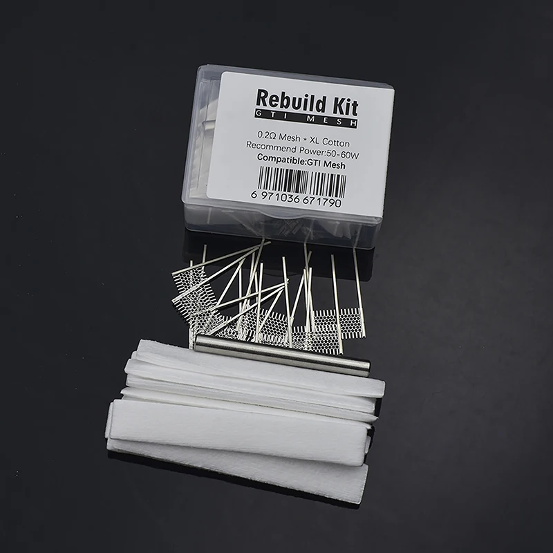 DIY Rebuild Kit GTI 0.2ohm Mesh Coil Resistance Wire Replacement Accessories Tool