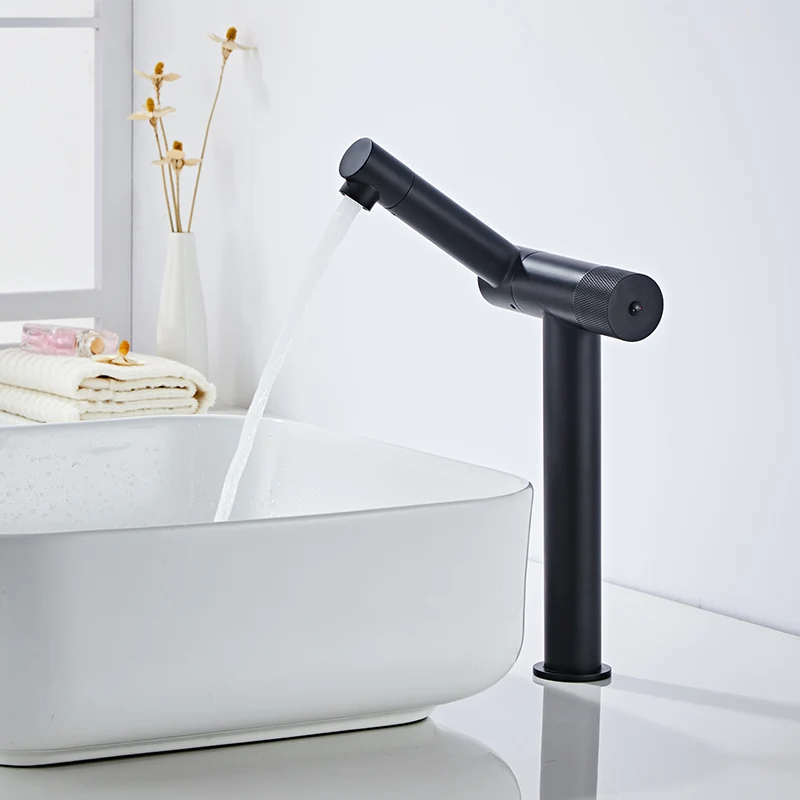 

Basin Faucet Water Tap Bath 360 Degree Swivel Sliver Bathroom Faucet Single Handle Sink Tap Mixer Hot and Cold Sink Water Crane