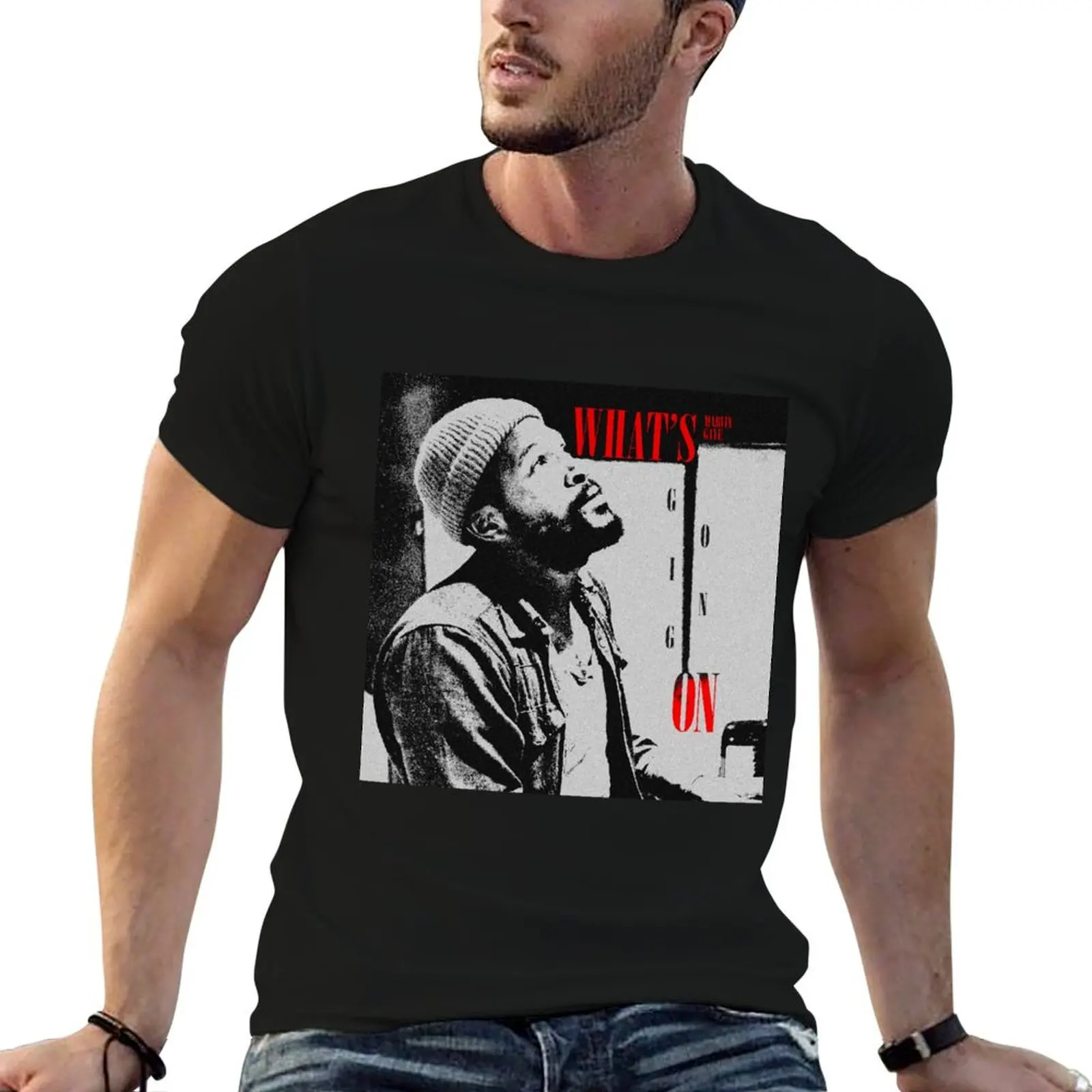 What's going on - Marvin Gaye T-Shirt Casual Fashion Print Tee Top