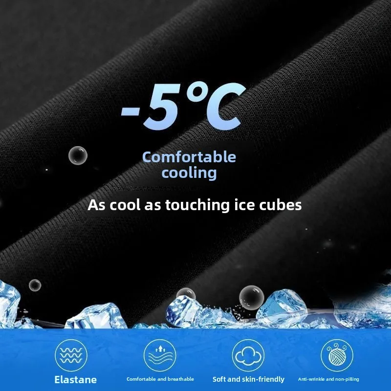 

Men's Ice Silk orts Qui Dry Sportswear Summer Casual Loose Fit Youthful Sle Polyester Fiber mid Waist Straight Leg