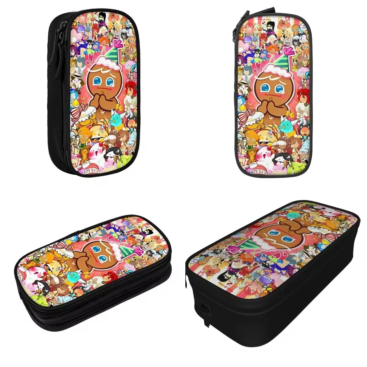 Brave On X-Cookie Run Kingdom Pencil Case Pen Bag Kids Large Storage Office Cosmetic Pencil Pouch