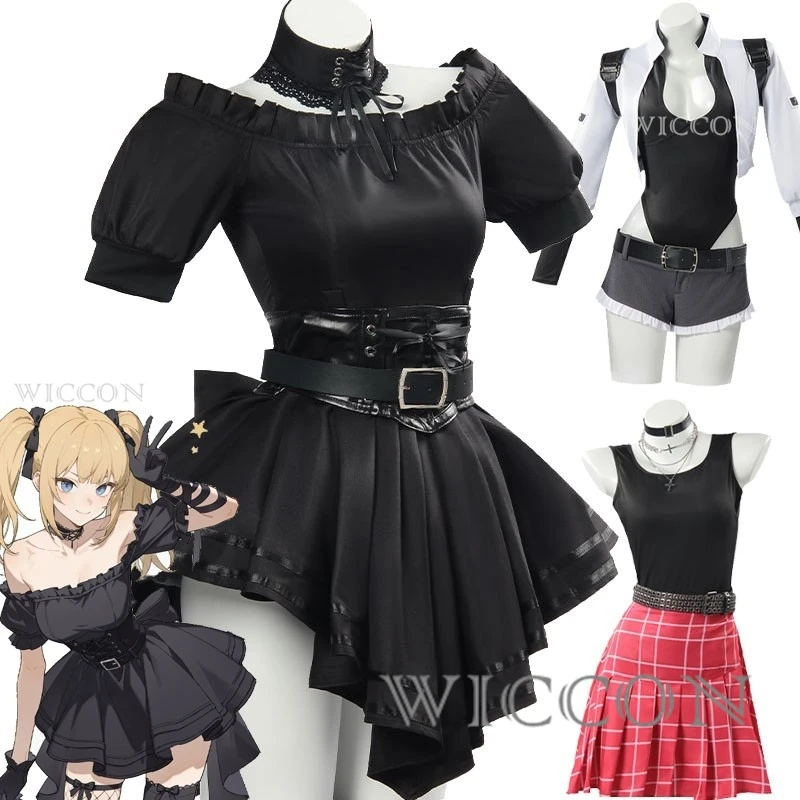 أنيمي تأثيري الكبار غروك أني AI فتاة تأثيري لعبة زي القوطية الزي فستان أسود صديقة عيد الميلاد #1