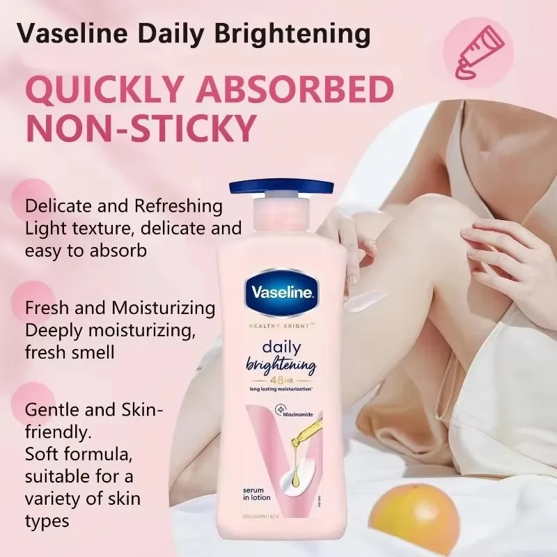 Vaselina Daily Gluta-Hya Dewy brillo loción corporal iluminadora hidratante 48H crema de hidratación suero ligero cuidado de la
