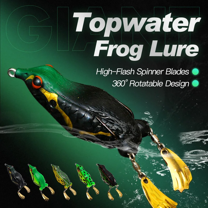 WEIHE 2. Generation Froschköder 1 Stück, 12cm 25g, Kunstköder für Schlangenkopffisch-Angeln