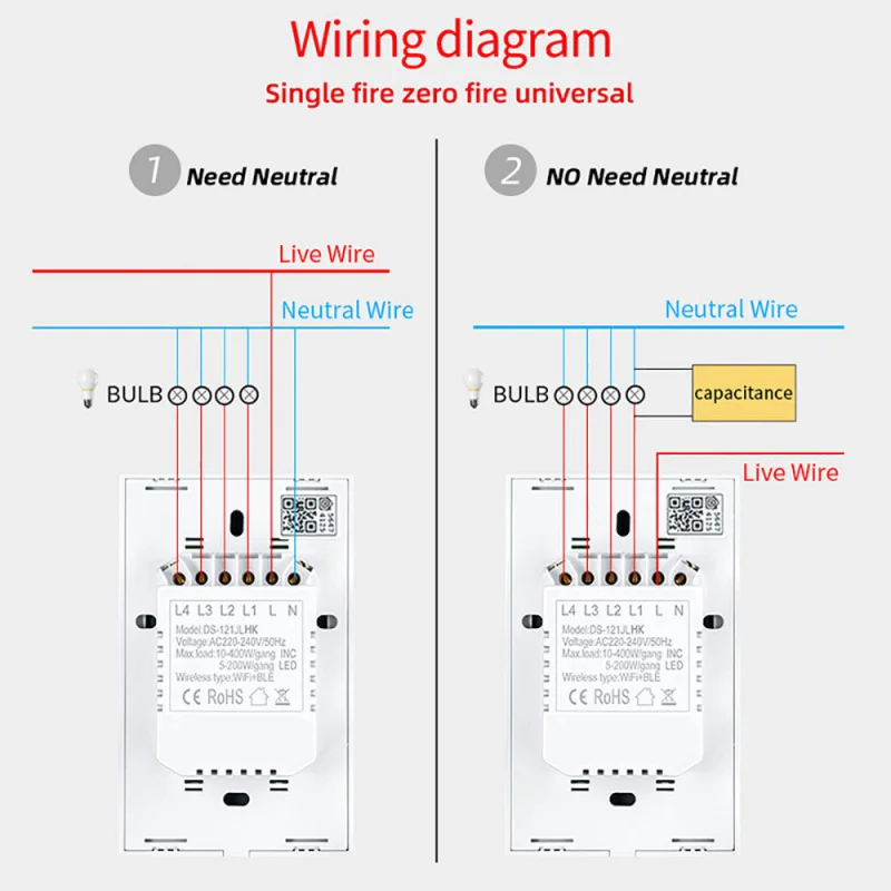 HomeKitTouch Intelligent VoicewifiSwitch Direct Connection Voice Control European Standard American StandardAlexa