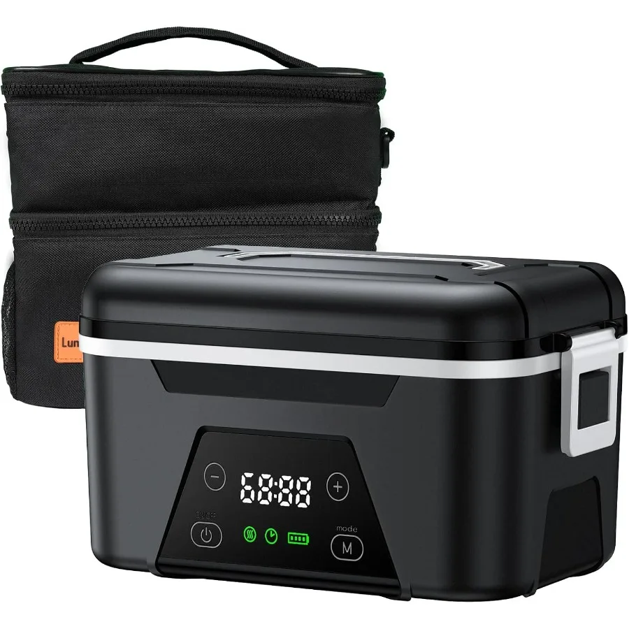 

Cordless Heated Lunch Box for Adults, 1.5L (6 Cups) Portable Electric Lunch Box Battery Powered with Scheduled Heating, (All-rou