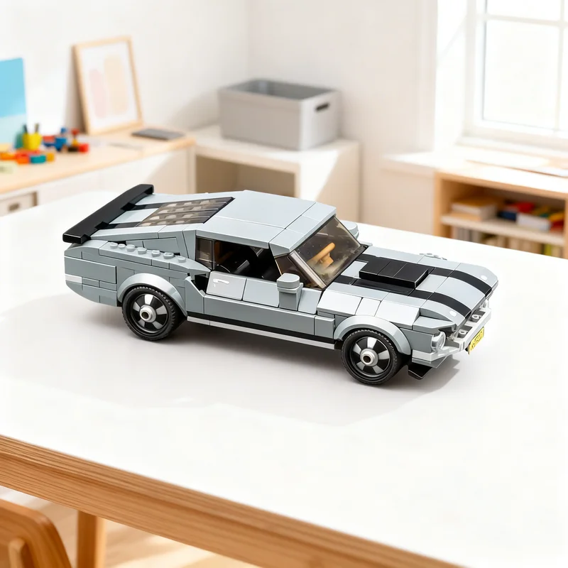 372pcs MOC Classic Truck Mustang Boss John Wick Racing Series Model Building Blocks Hero SciFi Pirate Voyage Fortress Toy Gift