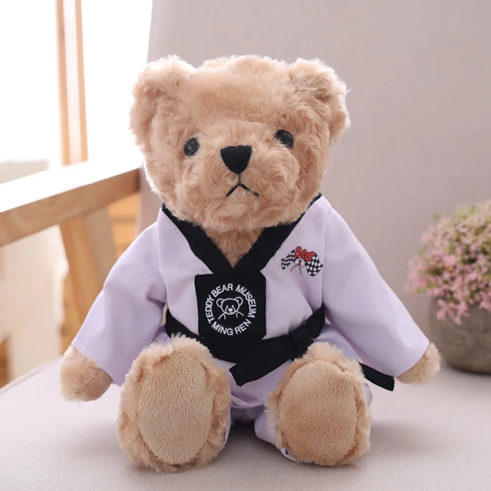 

Children Plush Toy Taekwondo bear Baby Kid Stuffed Toy for Christmas Birthday Gift