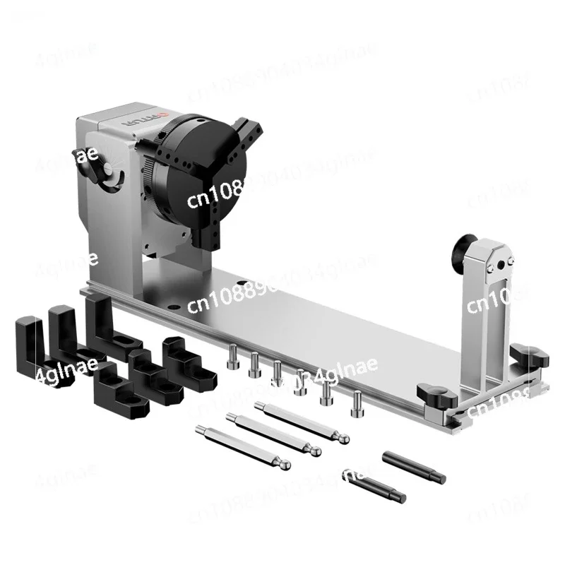 Rotary Roller with Chuck 360 Rotating 180 Horizontal Flip Angle Base for All Laser Engraver Machines