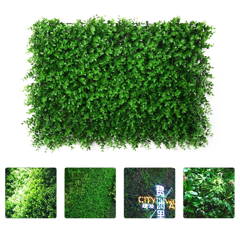 

Green Plant Background Wall Area Rugs Artificial Turfs Greening Landscape Carpet Decor Ldpe (high Pressure Polyethylene) Lawn