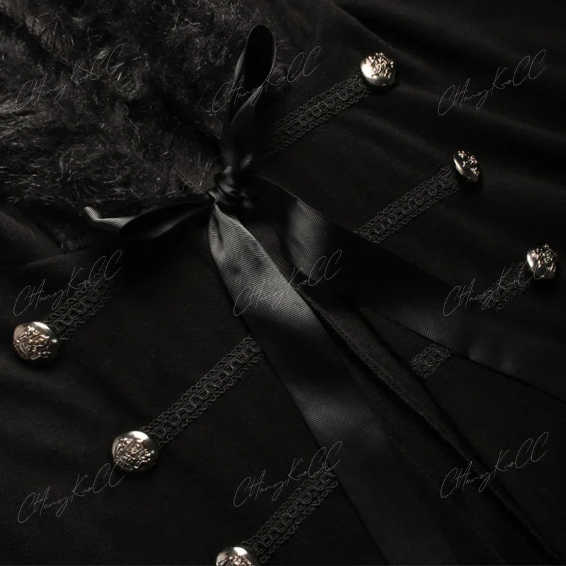 عباءة زي القرون الوسطى للنساء ، ياقة من الفراء ، تأثيري القراصنة ، رأس هالوين ، Steampunk القوطية ، Larp الفايكينغ ، الشتاء