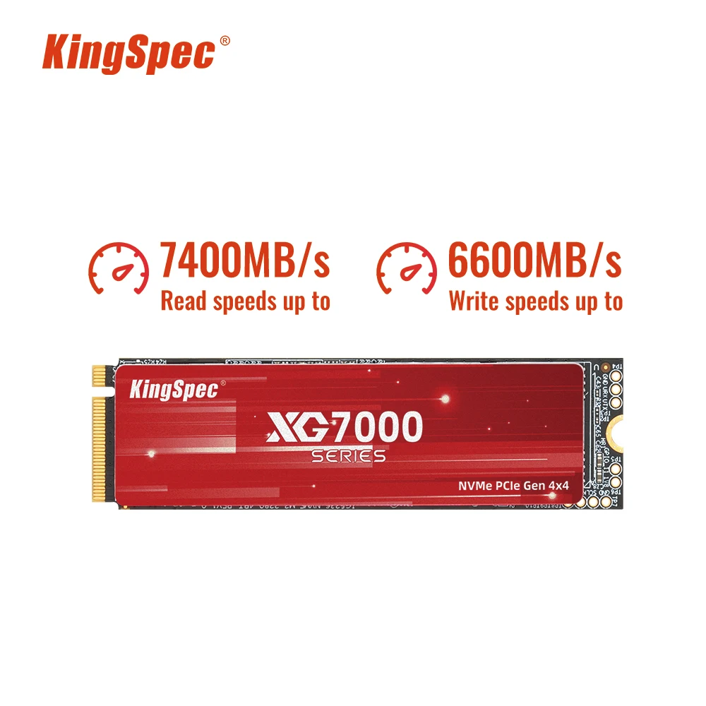 KingSpec SSD M2 PCIe 4.0 NVME 2tb 512g 1TB 4tb 4 M.2 Gen4 Hard Drive Solid State Disk NMVE PCIe 4.0 HDD for Laptop Desktop PS5