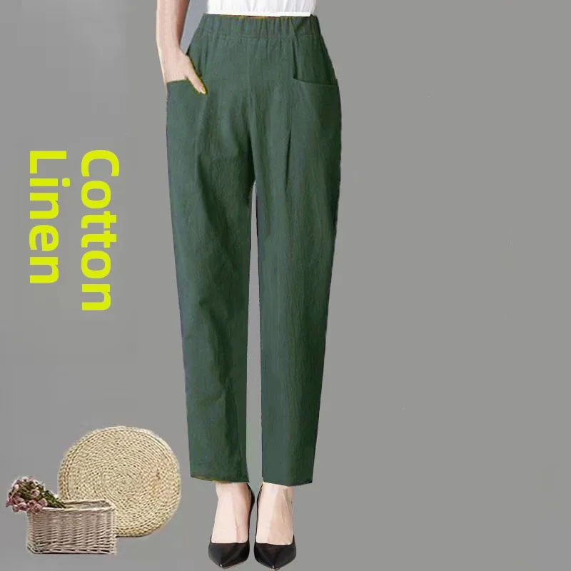 Cotton green [drawstring pocket]