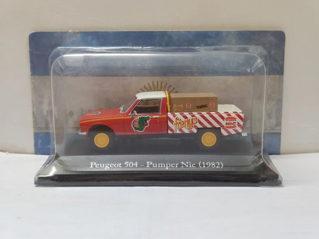 

Литой под давлением масштаб 1:43 IXO Peugeot 504-Pumper Nic(1982) модель автомобиля из сплава, Коллекционная игрушка, подарок, сувенир, украшение для дисплея