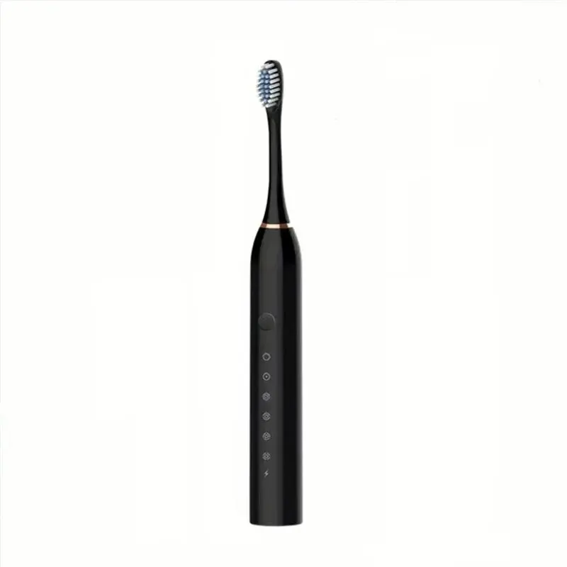 Black Series Ultra Whitening Toothbrush-4 Brush Head and USB Rechargeable Ultrasonic Toothbrush