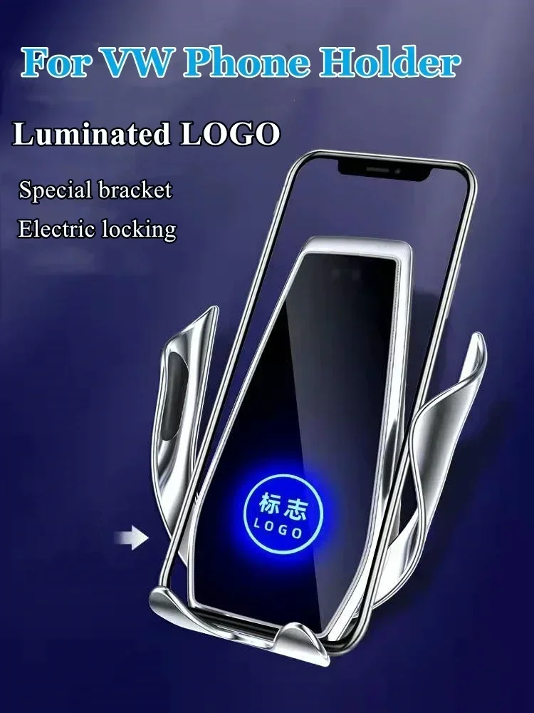 Car Phone Holder Wireless Charger For Volkswagen Bora Classic TREK Polo Golf 6 7 7.5 8 Sportsvan Golf6 Golf7 Golf7.5 Golf8 - Image 3