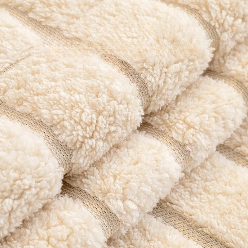 Winter Thick Plush Sofa Cushion Soft Silicone Anti Slip Warm Pad Machine Washable Formaldehyde-free Living Room Sofa Cover