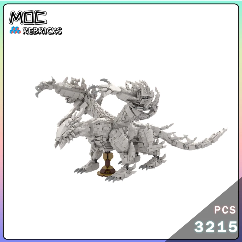 

Серия Ultimate Collection Белый Серафим Дракон MOC Сборка Строительный блок Модель монстра Кирпичи Игрушка для мальчика Рождественский подарок