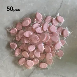 50pcs Mini Finger Sponge Powder Puff Pink Mini Size Finger Puff Set Foundation Cream Concealer Applicator