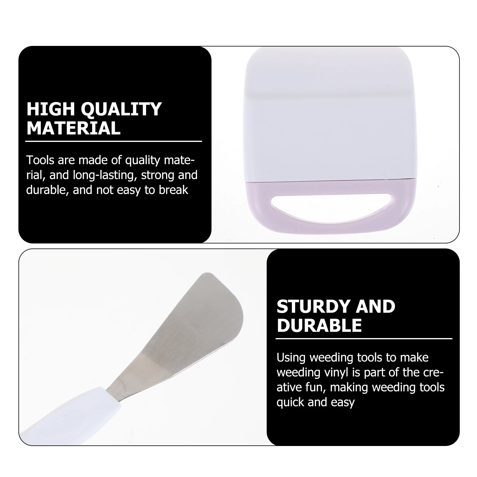 

2pcs Scraper Spatula Precision Basic Weeding Tool Craft Tools For Adhesive Vinyl Diy Carving Supply Hobby Knives Kit Craft