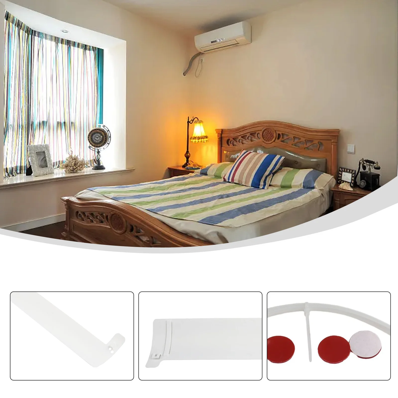 Chauffage refroidissement Air pare-brise pare-brise 1pc climatiseur sortie d'air Anti-soufflage direct Confinement pour chambre maison jardin