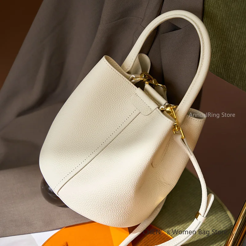 

Retro Buet Bag Women's Handbag Faionable Versatile High-End Feel Autumn Winter Single Oulder Bag Soft PU Leather