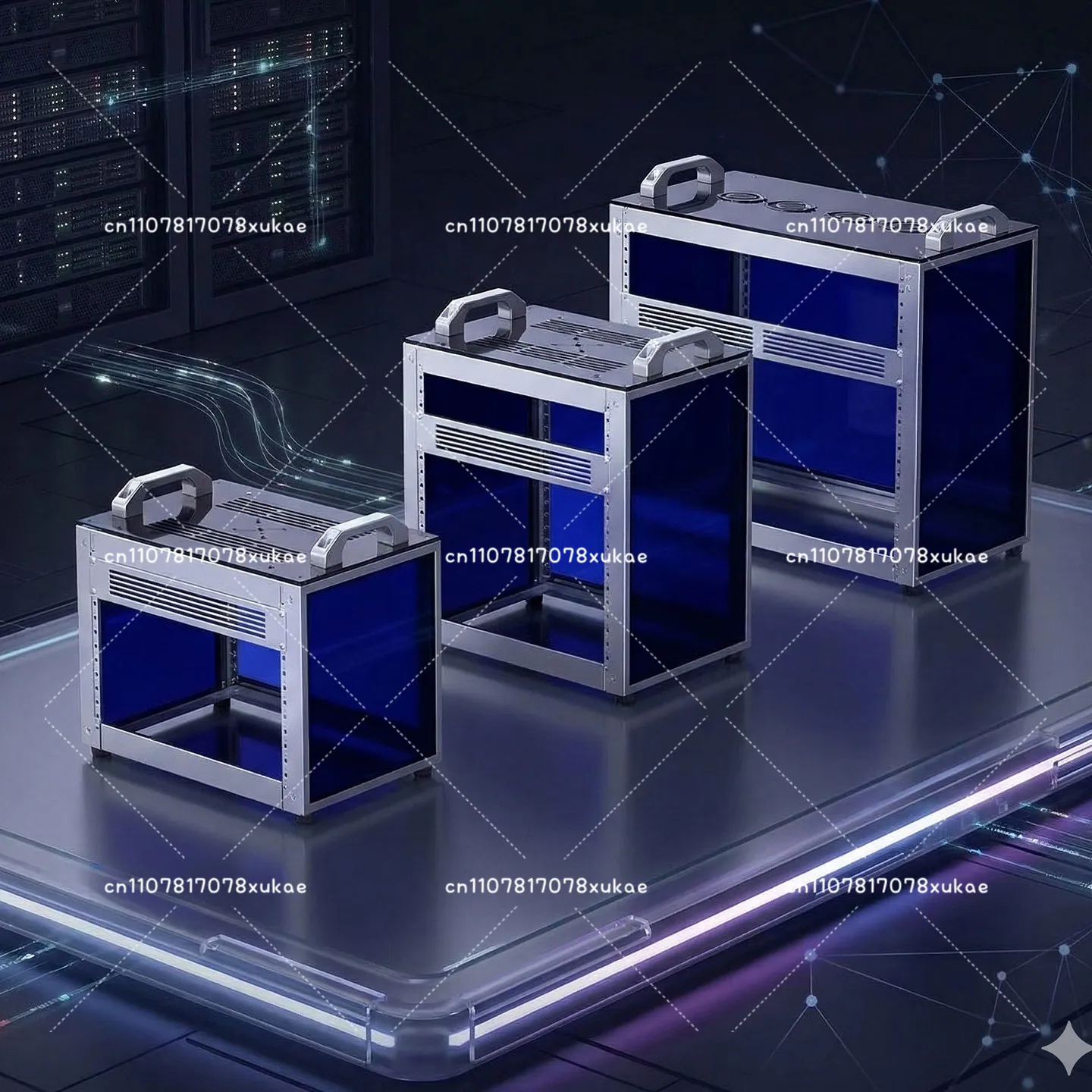 Aluminum Alloy Desktop Small Cabinet Rack, Network Small Cabinet