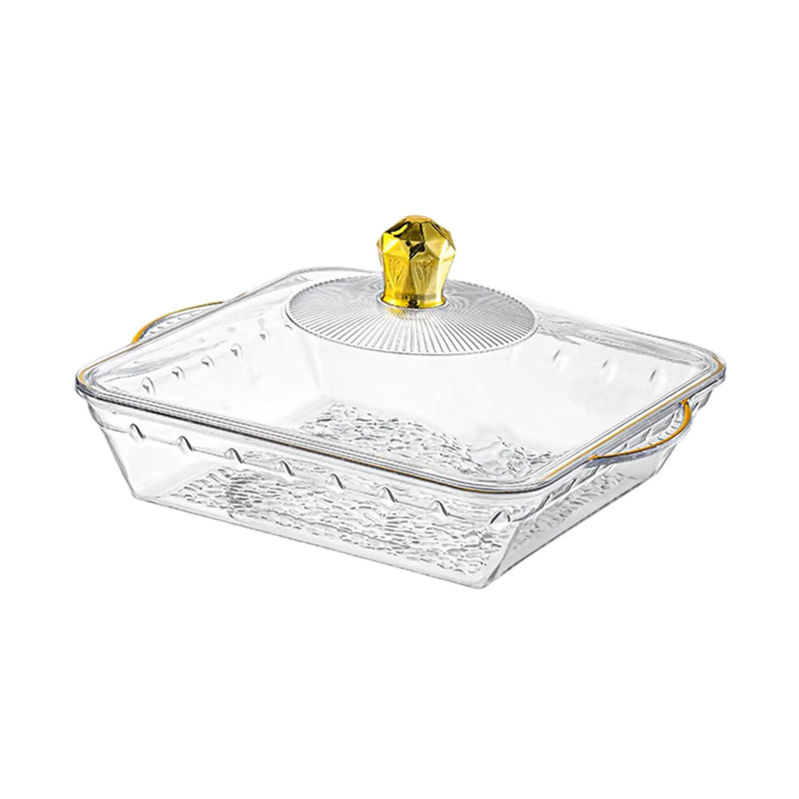 Fruit Bowl with Lid Display Basket Minimal Serving Platter Versatile Protable Food Serving Tray Fruit Basket for Entertaining