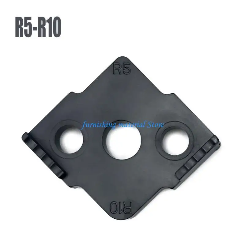 Y5GD 4pcs Radio Radio rápido Herramienta carpintería carpintería Semi redonda Localizador rápido R-Angle R-Boño