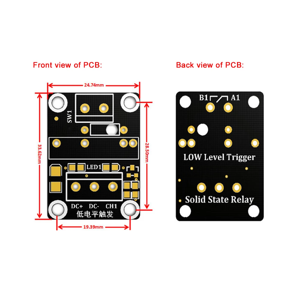 High Level/Low Level 5V 1 Channel SSR G3MB-202P Solid State Relay Module 240V 2A Output with Resistive Fuse for Arduino