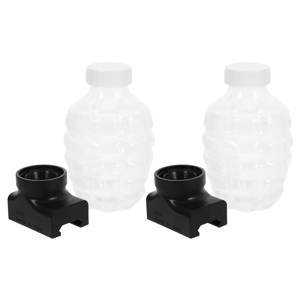 2 Sets Bubble Bottle Bead Subpackage Storage Bottles ABS、PE Small Plastic Refill