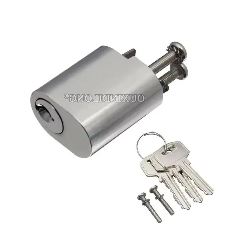 On Stock 2Pieces Solid Brass Marine Fireproof Door Lock Cylinder Marine Metal Iron Door Lock Core Repair Parts + Keys