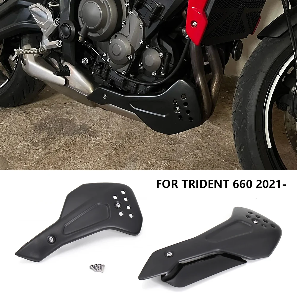Защита поддона для Trident 660, защита для TRIDENT Trident 660 2021-2024, нижняя защита шасси двигателя мотоцикла, спойлер