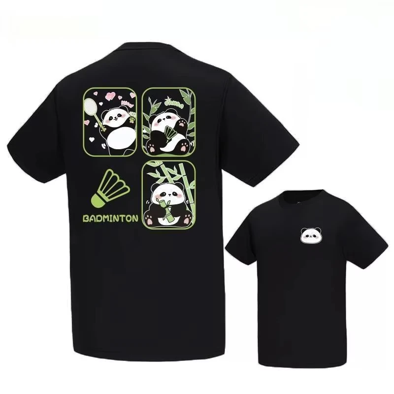 2026-novo-bonito-dos-desenhos-animados-panda-badminton-roupas-de-algodao-respiravel-com-mangas-curtas-homens-e-mulheres-com-bola-esportes-camiseta-mare