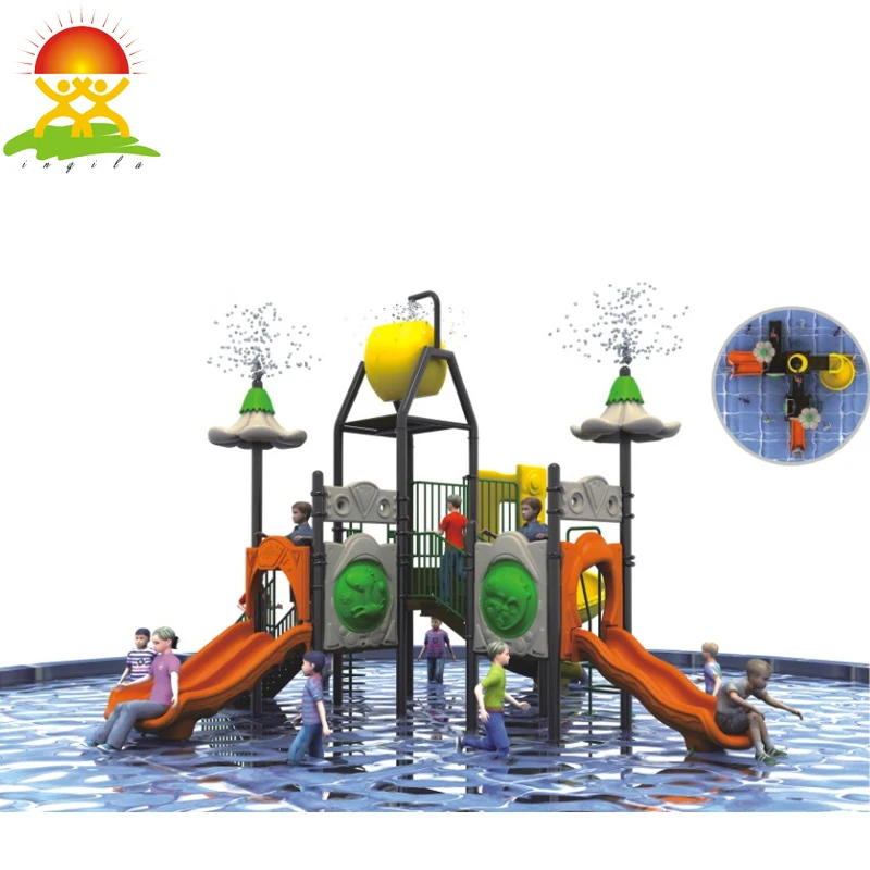 Water park equipment kids plastic pool slide